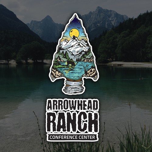 Arrowhead design with the title 'Lake Arrowhead Ranch logo'