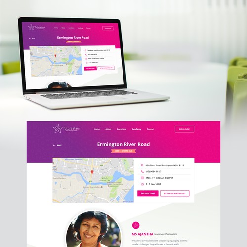 Responsive design with the title 'Clean, beautiful and professional website redesign'