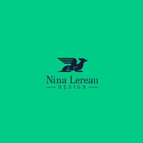 Griffin logo with the title 'Nina Lereau Design'