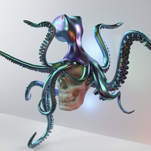 Visualization artwork with the title 'Artwork design'