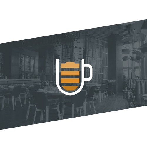 Battery logo with the title 'Bold logo concept for a restaurant'