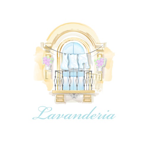 Stylish logo with the title 'Help Fresh Laundry with a logo'