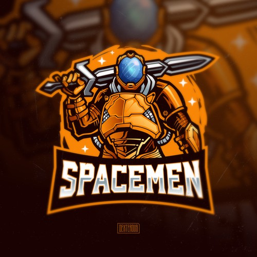Gaming artwork with the title 'Spacemen'