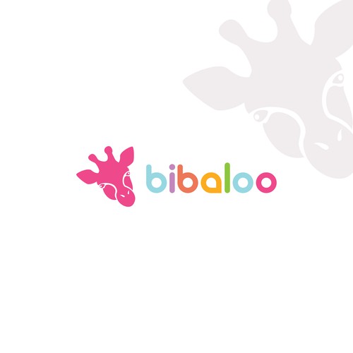 African animal logo with the title 'Bibaloo Logo'