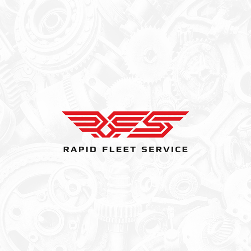 Mechanic logo with the title 'Rapid Fleet Service Logo'