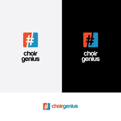 Clear logo with the title 'Clear Logo For Choir Genius'