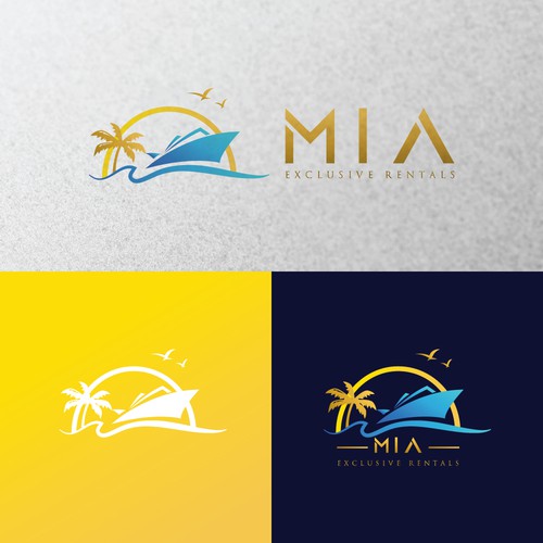 Yacht logo with the title 'Logo For Yahct Rental'