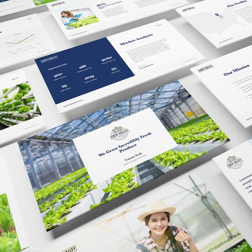 Hydroponics design with the title 'Plants Hydroponic Presentation'