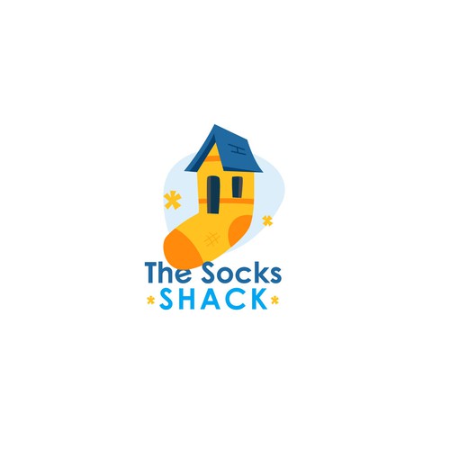 Sock design with the title 'Socks House (For Sale)'