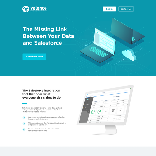 Integration design with the title 'Design for Salesforce integration tool'