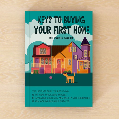 Cartoon book cover with the title 'Book Cover'