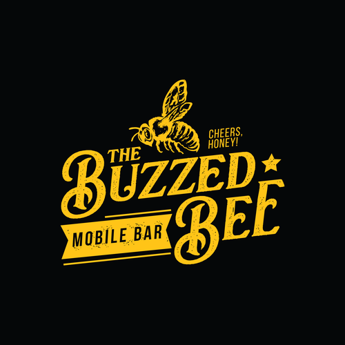 Bar logo with the title 'The Buzzed Bee '