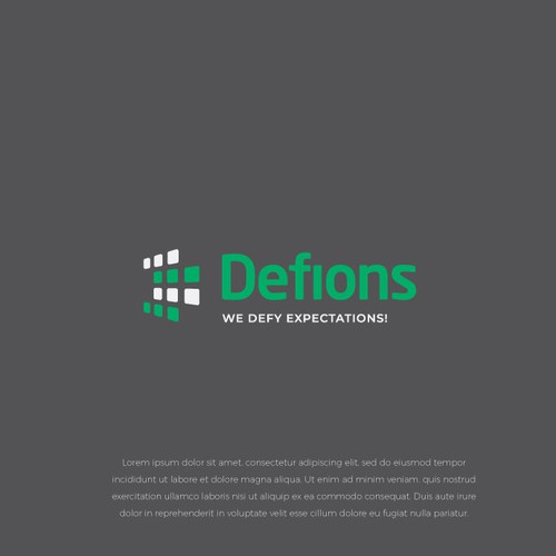 Minimalist brand with the title 'Logo & Brand Identity for service provider'