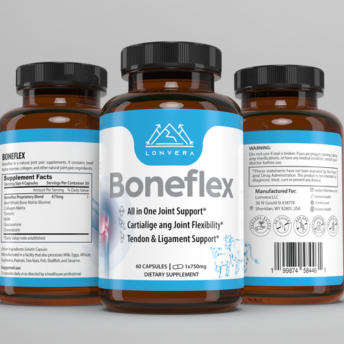 Packaging with the title 'LABEL & 3D RENDERINGS'