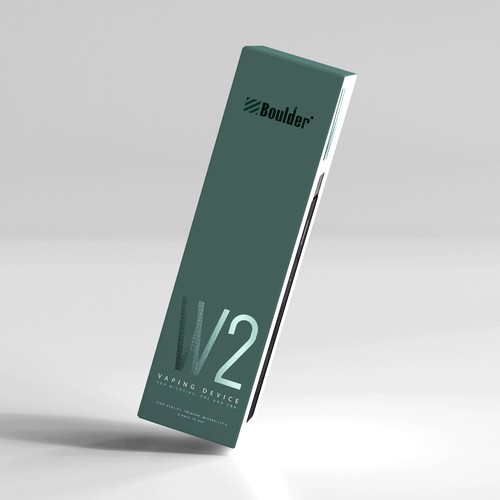 Glass packaging with the title 'Elegant wape design'