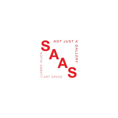 Typography brand with the title 'SAAA'