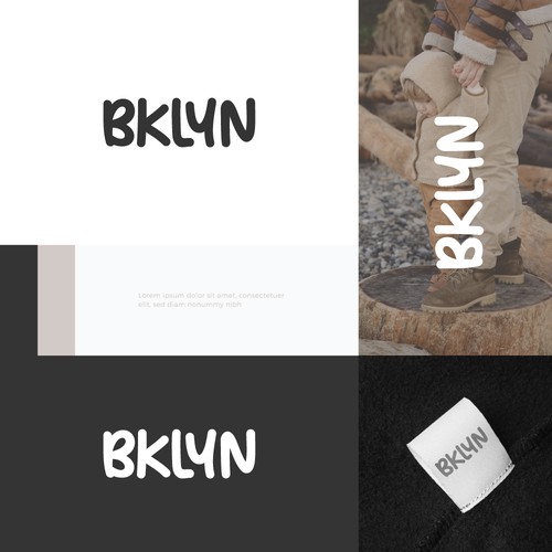 Website logo with the title 'BKLYN LOGO DESIGN'