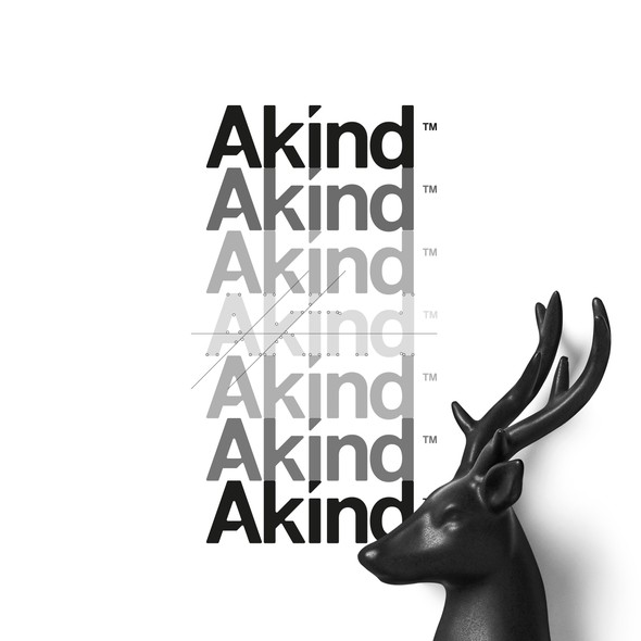 Kind design with the title 'One of Akind wordmark to inspire growth'