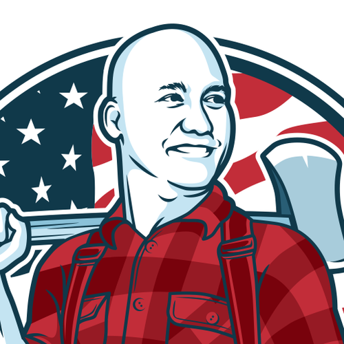 Lumberjack logo with the title 'Chads Tree Removal'