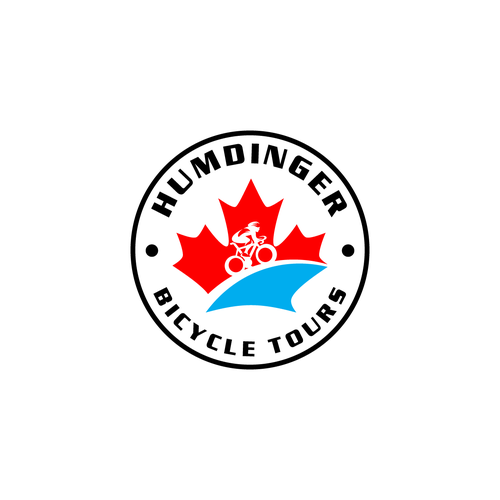 Biker logo with the title 'Bicycle Tours '