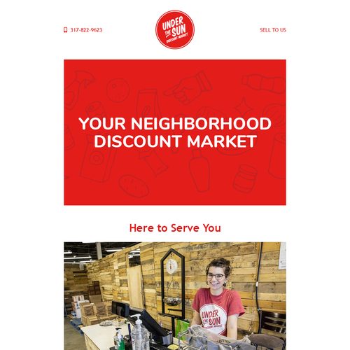 Newsletter design with the title 'Simple Newsletter Design'