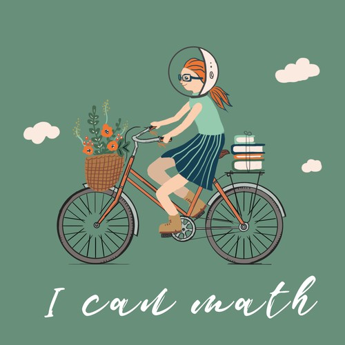 Bike t-shirt with the title 'I can math'