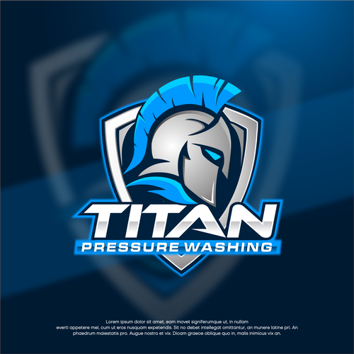 Game brand with the title 'Titan Pressure Washing'