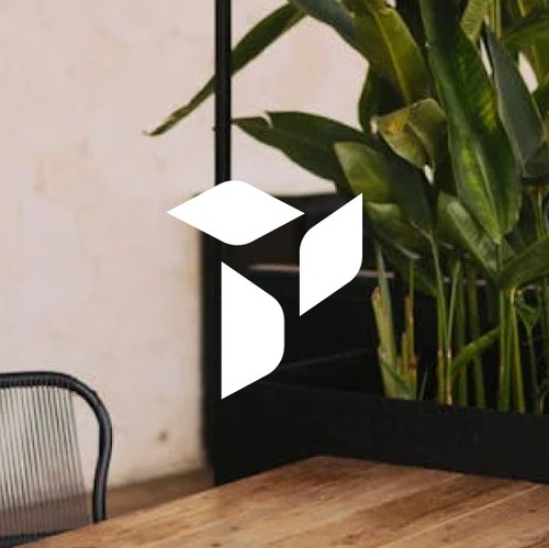 P brand with the title 'Minimalist logo designed entry'