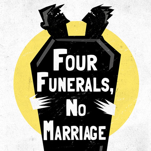 Funeral design with the title 'Memoir book cover design'