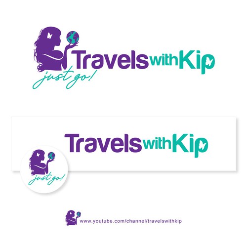 Travel blog logo with the title 'Travels with Kip (just Go!)'