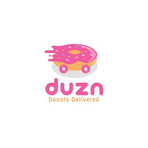 Donut design with the title 'Logo duzn '