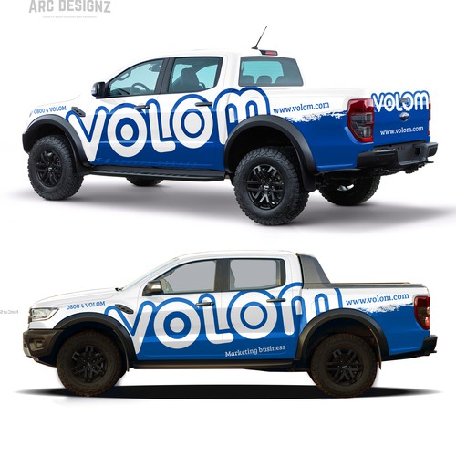 Ford design with the title 'Ford raptor wrap for volom'