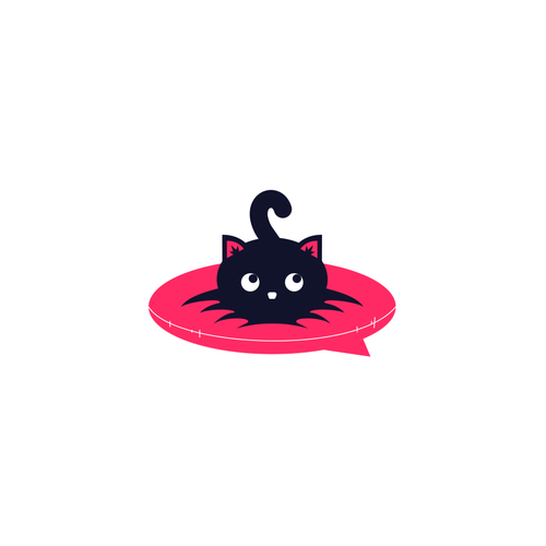 Chat logo with the title 'CAT LOGO'