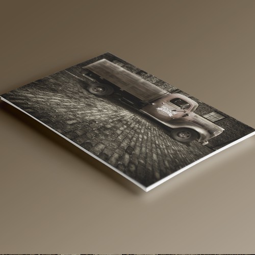 Brick design with the title 'Truck Digital Editing'