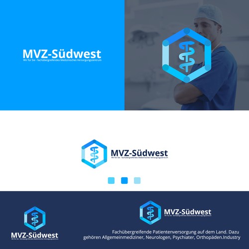 Clinic brand with the title 'logo for MVZ-Südwest'