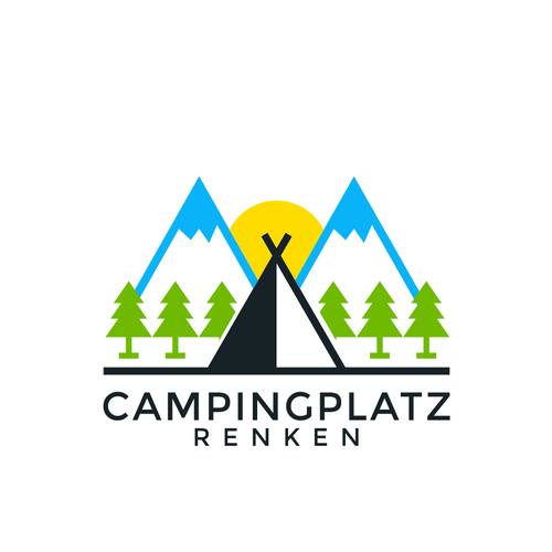 Camp logo with the title 'camping platz renken'