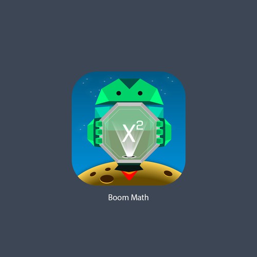 Mathematics design with the title 'App Icon For BoomMath'