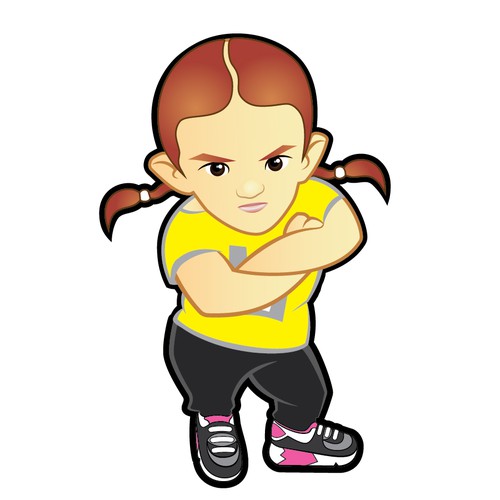 Street art logo with the title 'Lola "The Warrior Princess"'