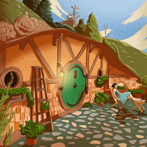 Portal design with the title 'postal illustrated'