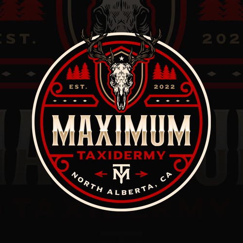 Moose logo with the title 'Maximum Taxidermy'