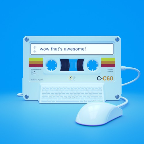 Realistic design with the title '3d Cassette Concept'