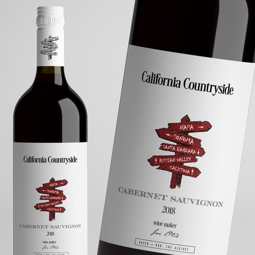 Wine label with the title 'wine label'