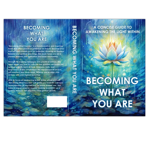 Yoga book cover with the title 'Book cover : Becoming What You Are'