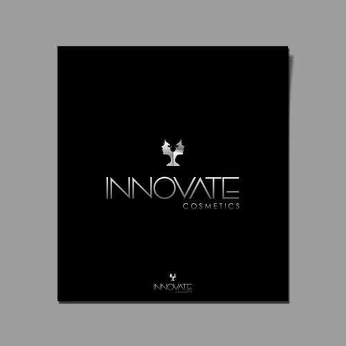 Dark logo with the title 'INNOVATE COSMETICS'