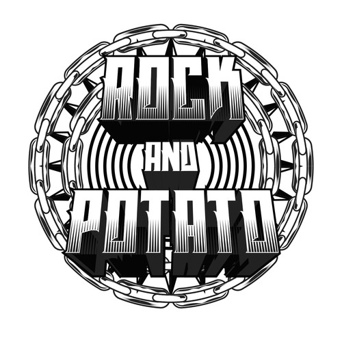 Rock t-shirt with the title 'T-shirt design'