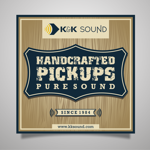 Sound design with the title 'K&K SOUND STICKER DESIGN'
