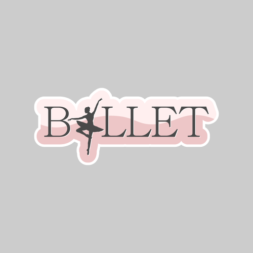 Ballet design with the title 'Sticker design'