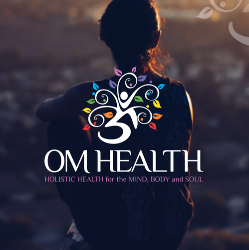 Colorful design with the title 'Om tree uniqe logo'