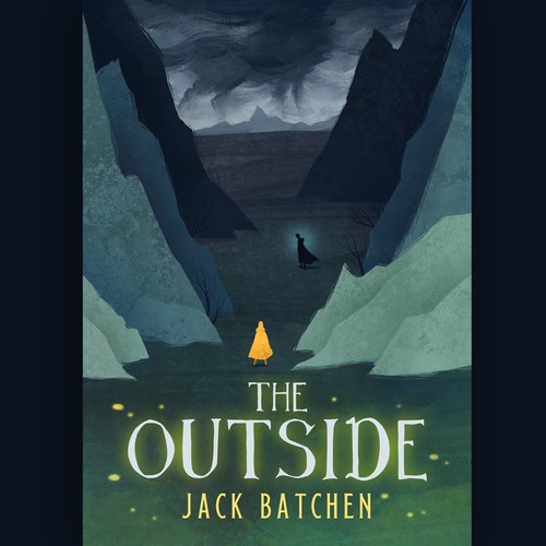 Illustration book cover with the title 'Fantasy Book Cover'