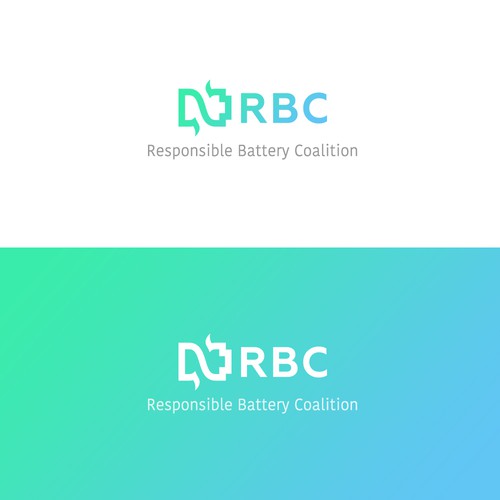 Recycling logo with the title 'Logo concept'